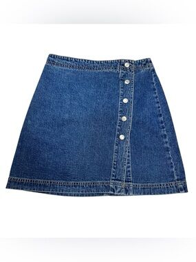 GAP Y2K Button Down Denim Skirt Women's Size 2